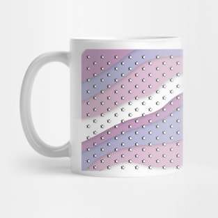 Lilac and Mauve Waves Retro Aesthetic stars / VSCO stars Mug